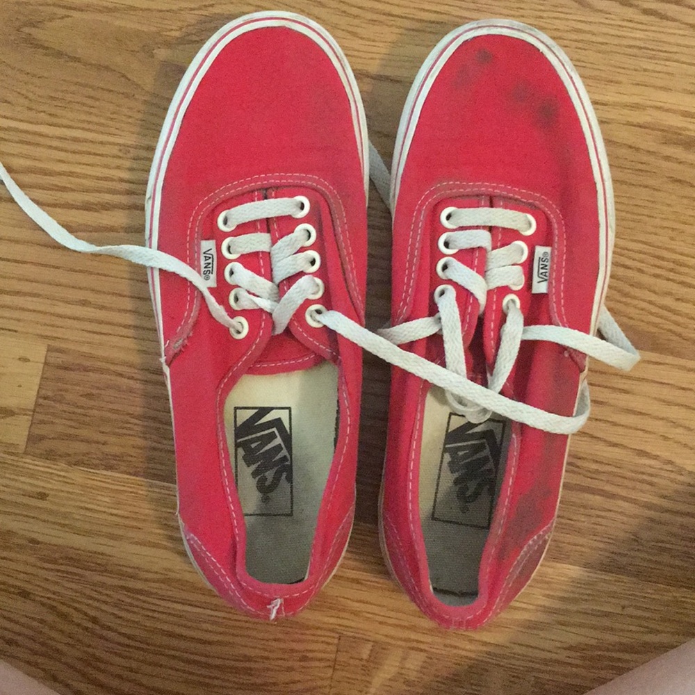 Red Vans Women’s 8